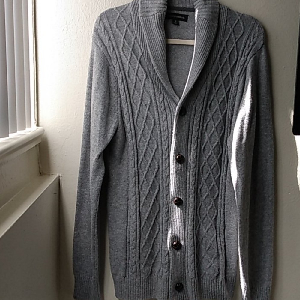 TRICOTS st RAPHAEL MENS CABLE  KNIT SWEATER